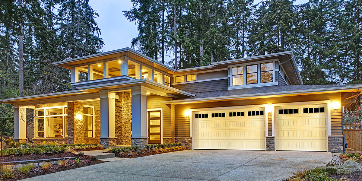 Beautiful residential garage door installation