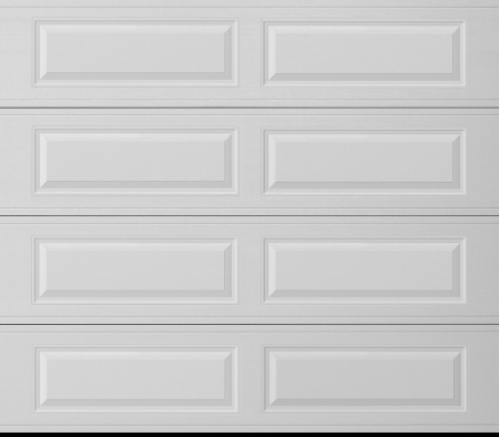 Long panel residential garage door
